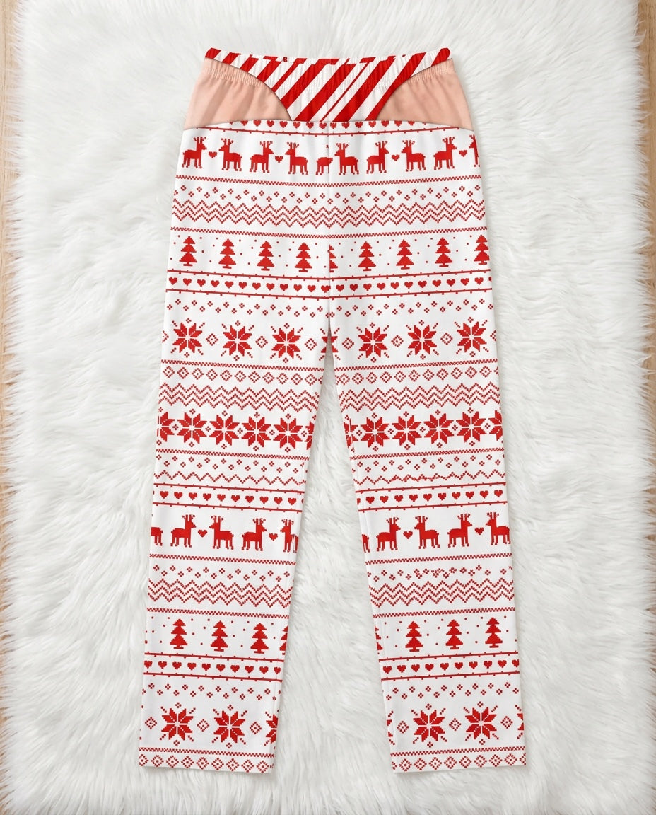 Candy Stripe Reindeer – flat lay