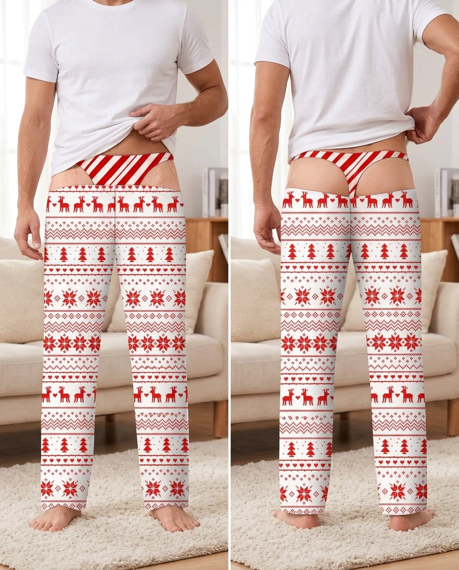 Candy Stripe Reindeer – front and back
