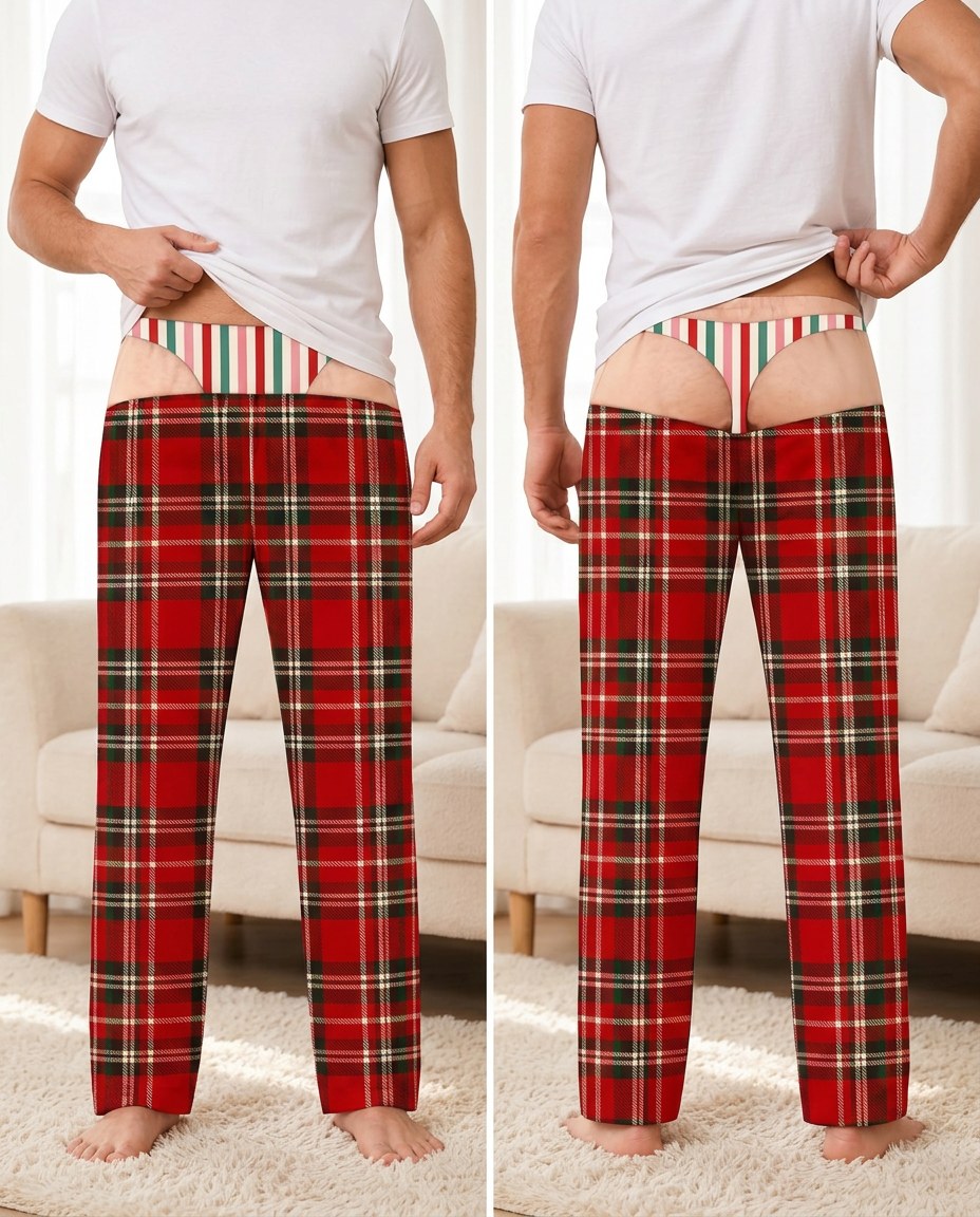 Holiday Stripe Tartan – front and back