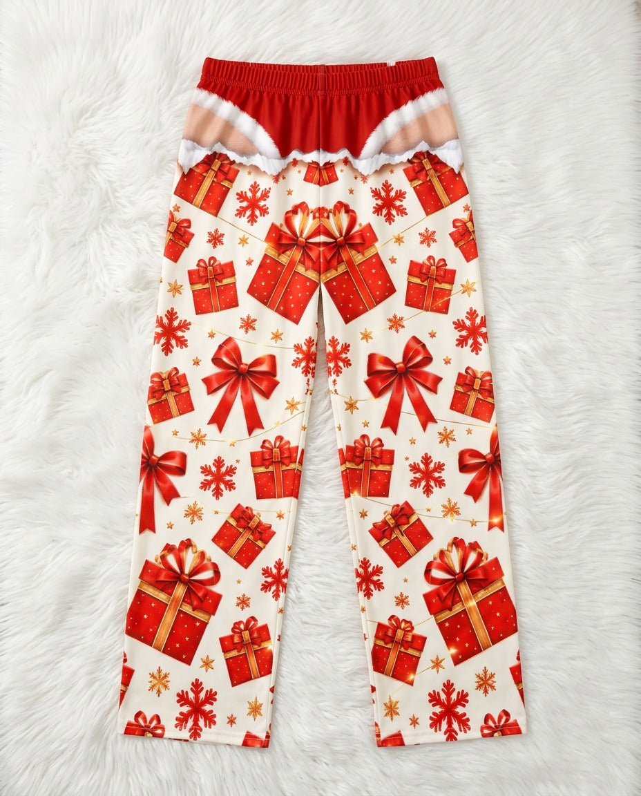 Gift Box Santa Briefs – flat lay