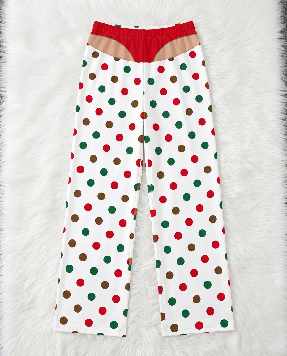 Merry Polka Dots – flat lay