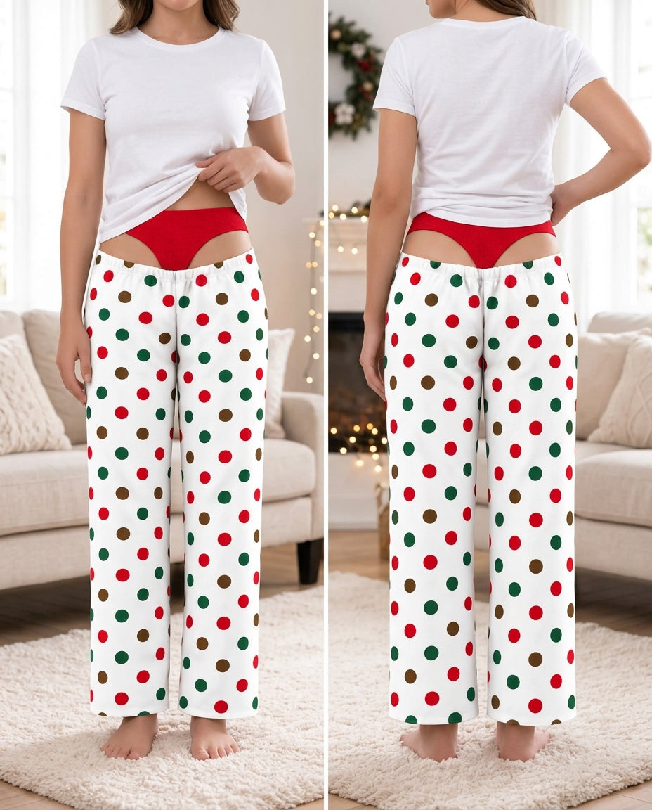 Merry Polka Dots – front and back